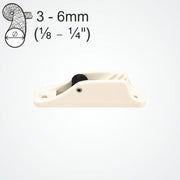 Clamcleat CL203W/S1 White Junior with Roller Fairlead