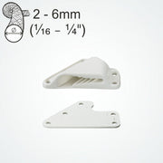 Clamcleat CL233+P Sail Line Cleat + Backplate