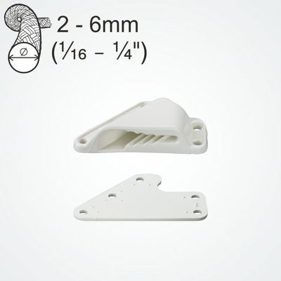 Clamcleat CL233+P Sail Line Cleat + Backplate