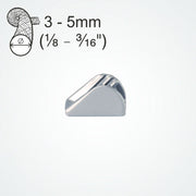 Clamcleat CL712 - Small Alloy Insert Cleat for ropes 3-5mm