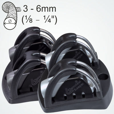Clamcleat CL825CKC XD Twin Training Cleat  for ropes 3-6mm