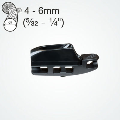 Clamcleat CL826-72 - Nylon Aero Cleat for ropes 4-6mm