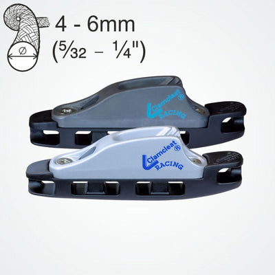 Clamcleat CL827-11 - Aero Base with Mk1 Racing Junior for ropes 4-6mm