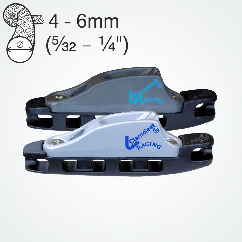 Clamcleat CL827-11 - Aero Base with Mk1 Racing Junior for ropes 4-6mm