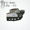 Clamcleat CL829-11 - Alloy aero cleat for ropes 4-6mm