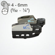 Clamcleat CL829-11 - Alloy aero cleat for ropes 4-6mm