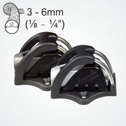Clamcleat CL830CKC - Side-Mount Cage with CL211 Mk2 Junior & CL815 Keeper for ropes 3-6mm