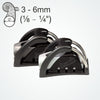 Clamcleat CL832CKC - In-Line CL817 Cage with CL211 Mk2 Junior & CL815 Keeper for ropes 3-6mm