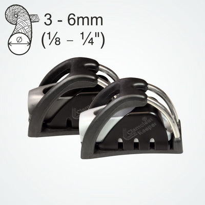 Clamcleat CL832CKC - In-Line CL817 Cage with CL211 Mk2 Junior & CL815 Keeper for ropes 3-6mm