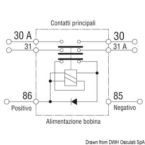 Automatic bipolar battery switch 12 V