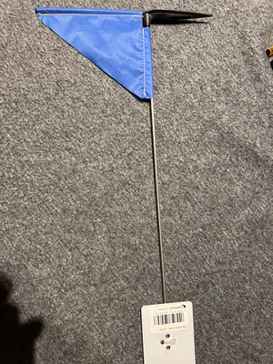 Single Sailing Boat Burgee Triangle shape by Allen Royal Blue