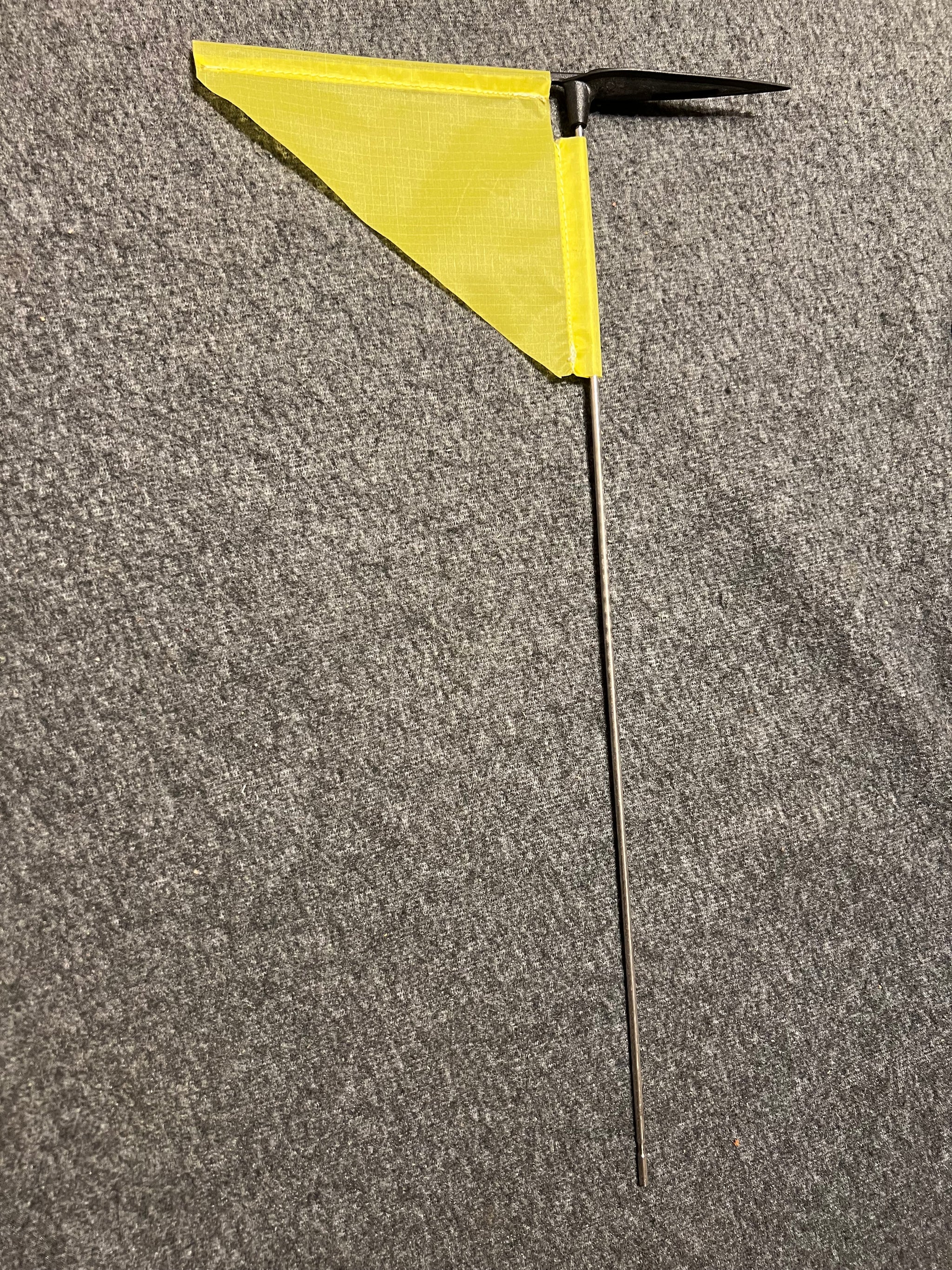 Single Sailing Boat Burgee Triangle shape by Allen yellow