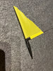 Single Sailing Boat Burgee Triangle shape by Allen yellow