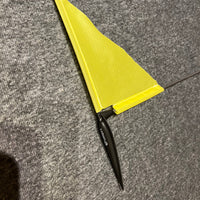 Single Sailing Boat Burgee Triangle shape by Allen yellow