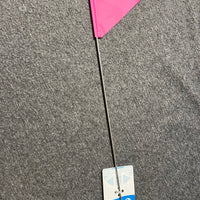 Single Sailing Boat Burgee Triangle shape by Allen PINK