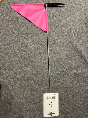 Single Sailing Boat Burgee Triangle shape by Allen PINK