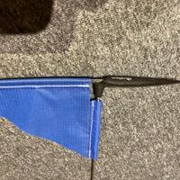 Single Sailing Boat Burgee Triangle shape by Allen Royal Blue