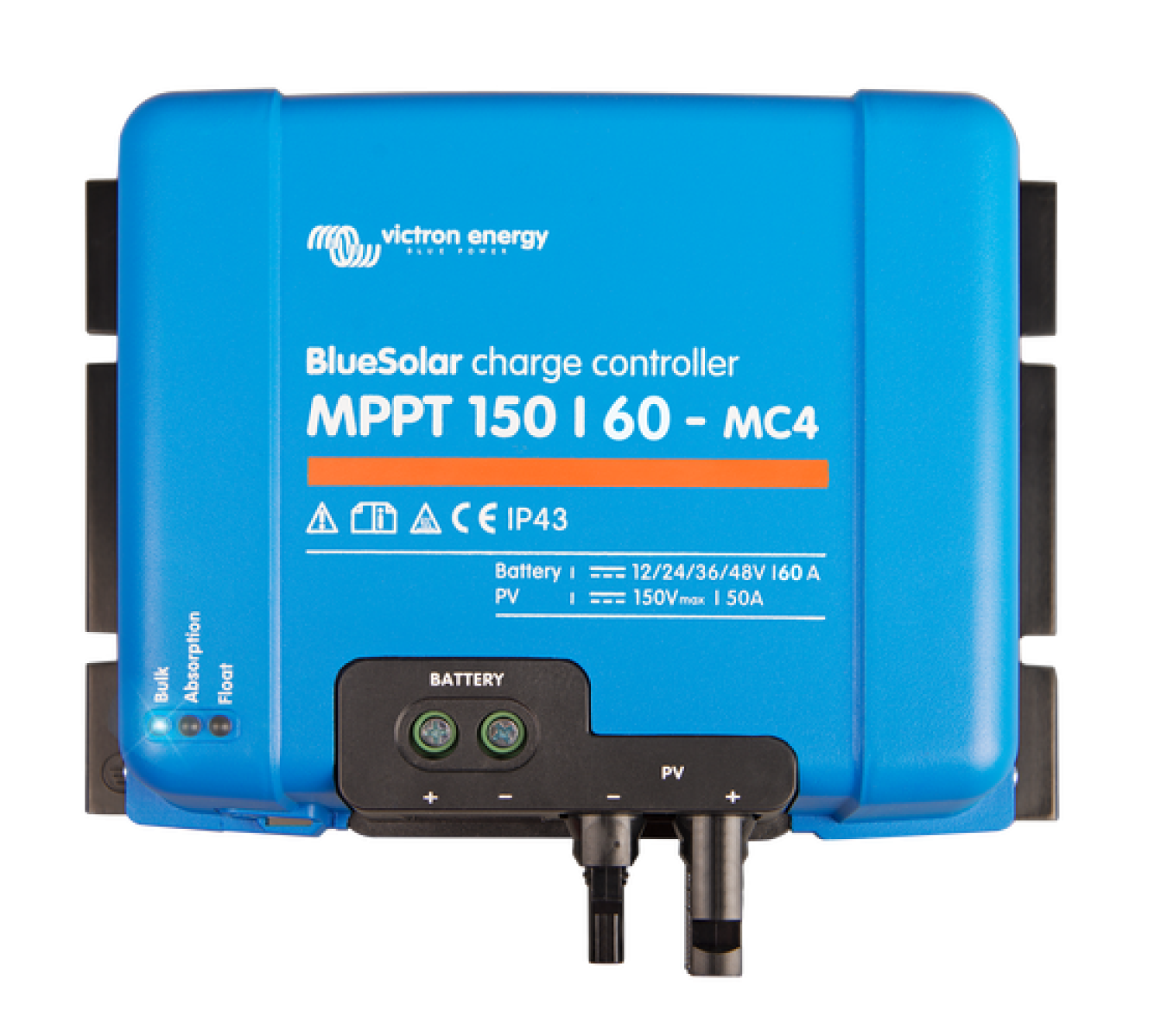 Victron BlueSolar Charge Controller 12/24/36/48v 150/60 - MC4 PV Connection