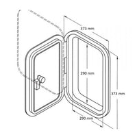 Small Square Hatch White 2014 Series