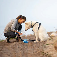 Ruffwear Quencher™ Dog Bowl with Coastal Mountains Print (Medium)