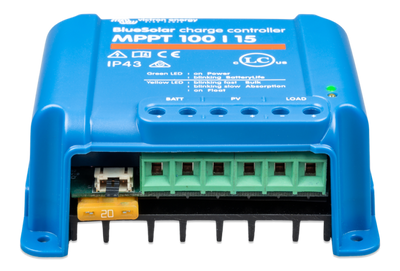 Victron BlueSolar Charge Controller - Auto Select Voltage - 12/24v 15A - MPPT-100/15