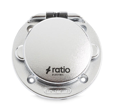 Ratio 16A Inlet - Polyamid Inlet Chrome Plated