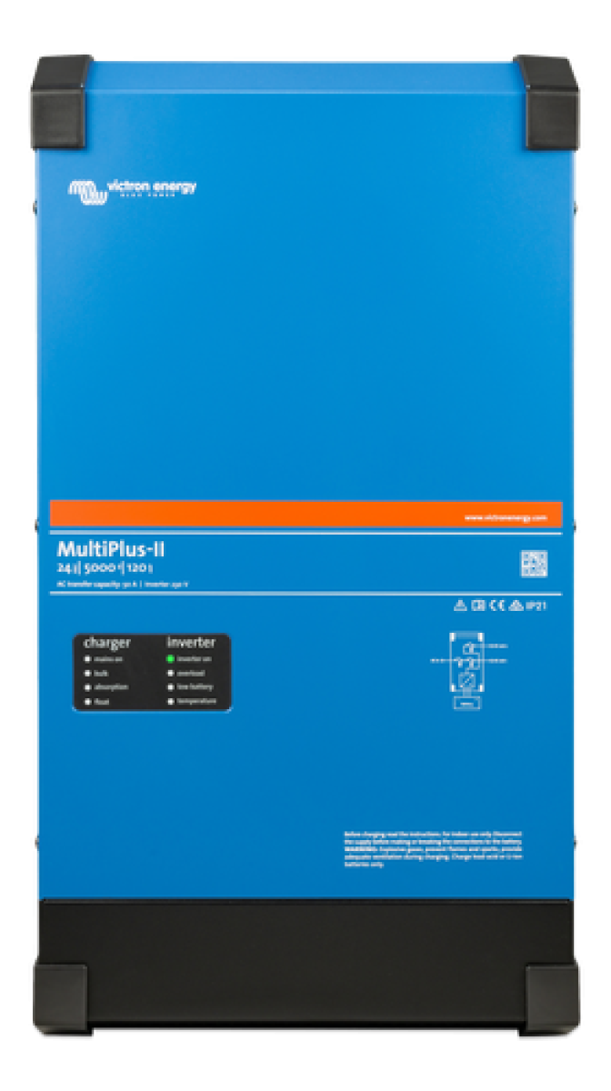 Victron MultiPlus-II - 24V 5000VA 120A charger - 230vAC - 50A AC ...