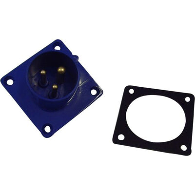 Splashproof Low Profile Boat Inlet (male) iP44 16 amp SF-513