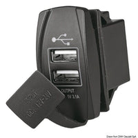 Dual USB-A Port Current Plug 14.195.60