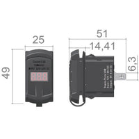 Dual USB-A Port Current Plug