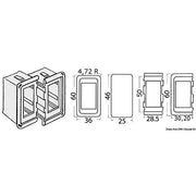 Plastic Bezel for N. 1 Switch 14.197.22