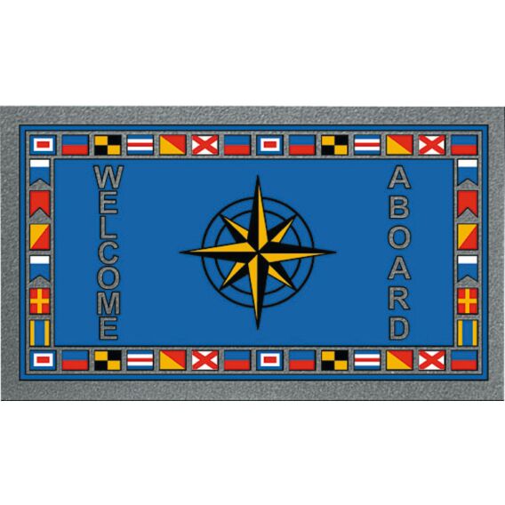 Format antiskid doormat 40 x 68 cm Windrose 23.909.00
