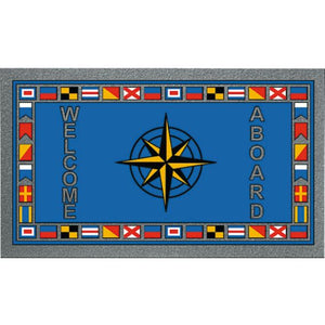 Format antiskid doormat 40 x 68 cm Windrose 23.909.00