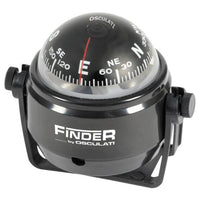 Finder Compass 2" W/Bracket Black/Black 25.170.01