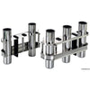 SS rod holder for bulkhead mounting 2 rods 41.170.52