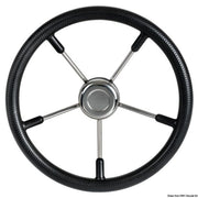 Soft polyurethane steering wheel black 350 mm 45.129.35