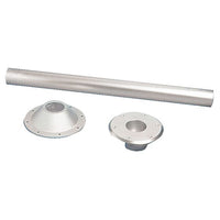 Table pedestal anodized aluminium Heavy Duty 70 cm 48.418.21