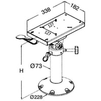 Base and column + seat support height 280/380