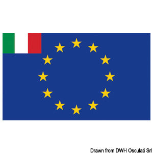 Flag EU+small Italy flag 20 x 30 cm
