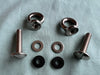 M8 EYE NUT KIT : 2 SCREW BOLTS 2 EYE NUTS 2 WASHERS 2 RUBBER WASHERS