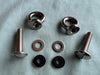 M8 EYE NUT KIT : 2 SCREW BOLTS 2 EYE NUTS 2 WASHERS 2 RUBBER WASHERS