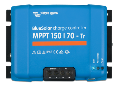 Victron BlueSolar Charger Controller 12/24/36/48v - 150/70A - Terminal clamp connection