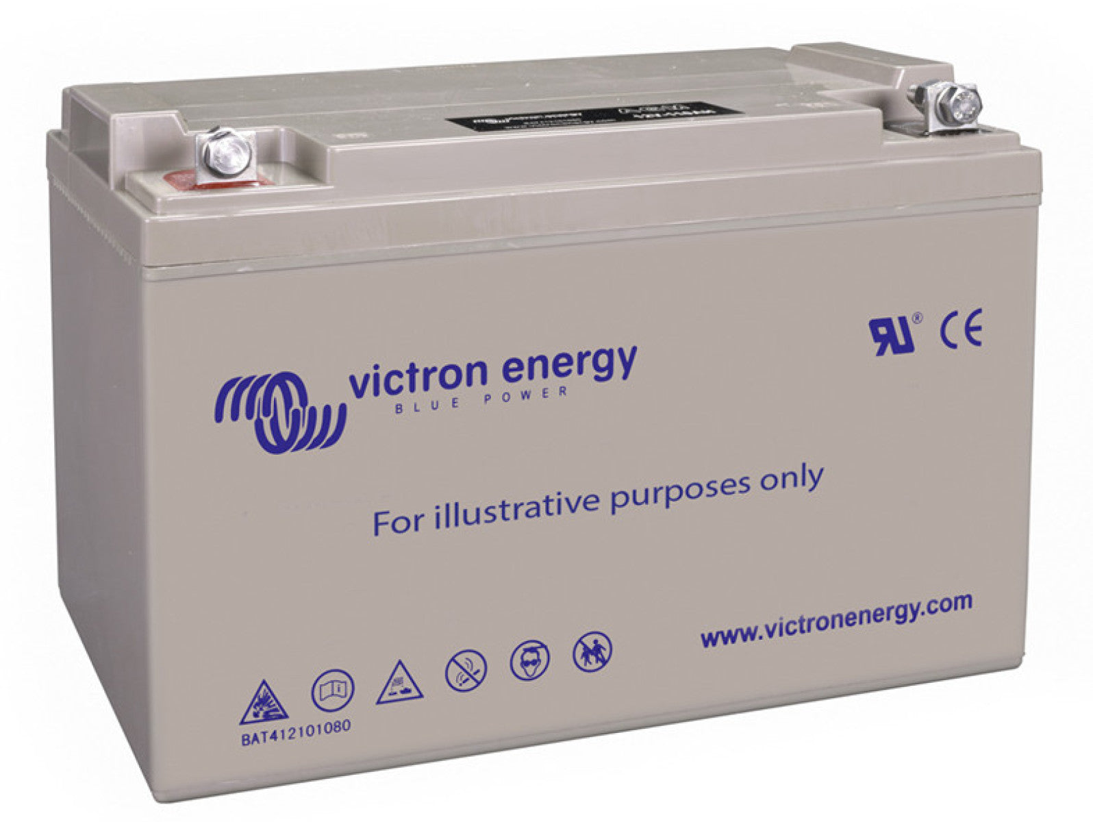Victron 12V AGM deep cycle battery - 35 ah @ C10, 38 ah @ C20