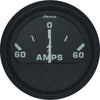 Faria Beede Ammeter Gauge 60-0-60 (Aluminium Bezel / Euro Black)