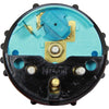 Faria Beede Rudder Angle Position Indicator in Euro Black Style