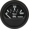 Faria Beede Oil Pressure Gauge 100PSI in Euro Black Style (US Resist)