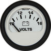 Faria Beede Voltmeter Gauge in Euro White Style (12V)