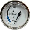 Faria Beede Trim Level Gauge in Chesapeake SS White Style (Type G)