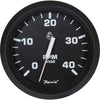 Faria Beede Tachometer in Euro Black (4000RPM / Magnetic Flywheel)