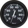Faria Beede Tachometer in Euro Black Style (7000RPM / Petrol Outboard)